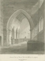 Lichfield - Interior de la Iglesia de San Miguel
