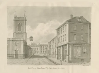 Lichfield - Iglesia de Santa María, 1833
