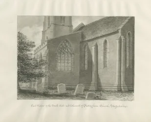 Iglesia de Pattingham - Ventana Este: dibujo en sepia, 1846