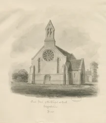 Stafford - Capilla de Sal [San Jaime]: dibujo en sepia