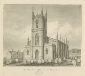 Iglesia de Stoke-upon-Trent [Nueva]: dibujo en sepia