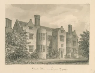 Sussex - Lewes - Glynde Place, 1830