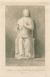 Iglesia de Swynnerton - Estatua de Jesucristo