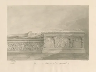 Iglesia de Uttoxeter - Tumbas de Thomas Kinnersley y de una mujer
