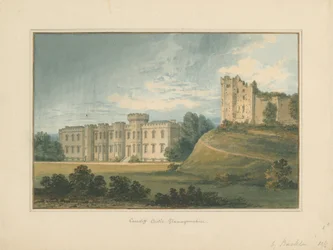 Gales - Glamorganshire - Castillo de Cardiff, 1815