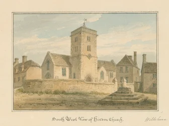 Wiltshire - Iglesia de Hindon, 1804