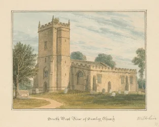 Wiltshire - Iglesia de Semley, 1817
