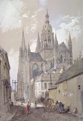 Catedral de Bayeux, vista desde el sureste