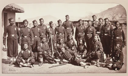 Equipo de bayoneta del 4º Regimiento Goorkha, 1878
