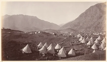 Alturas de Shergai mirando hacia Ali Musjid, circa 1878