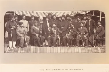 El Amir Yakub Khan y los Sirdars de Kabul