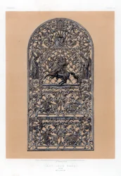 Panel de hierro fundido de Mulheim, Alemania, siglo XIX