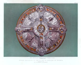 Escudo presentado al Príncipe y Princesa de Prusia