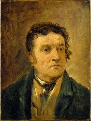 Retrato de Thomas Allen, residente del Hospital de Greenwich, hacia 1832, conmemorando la Batalla de Trafalgar (1805). Óleo sobre lienzo
