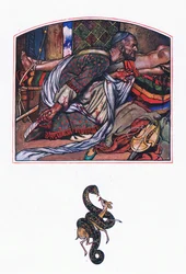 Amor Afridi, ilustración de El jardín de Kama (y otras letras de la India), 1920