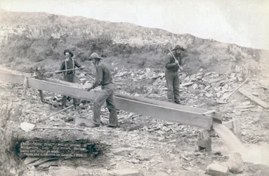 Minería de oro en Rockerville