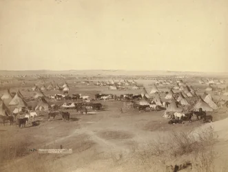 Campamento indio hostil, 1891