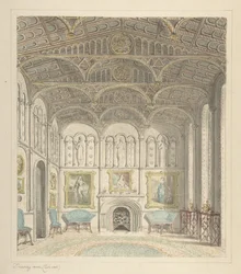 Sala de dibujo del Castillo de Lea, mirando al oeste