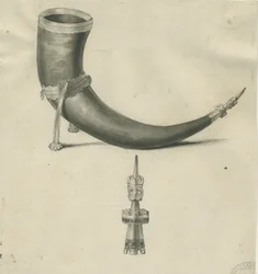 Lichfield - Cuerno para beber: dibujo a pluma y sepia, nd [1748-1817]