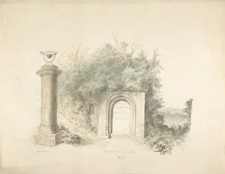 Página de título de un grupo de planos, elevaciones e interiores escénicos de Lea Castle, Worcestershire..., 18