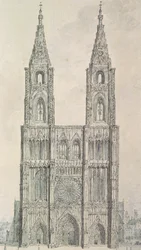 Fachada oeste de la Catedral de Estrasburgo