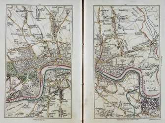 Mapa del este de Londres, placas 20-21, de 