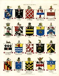 Escudos de armas de barones británicos;Lámina LXXVII