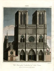 Fachada oeste de la catedral de Notre Dame