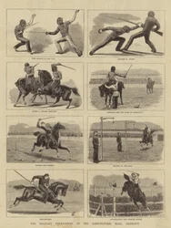 El Torneo Militar en el Agricultural Hall, Islington