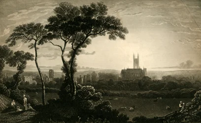 Vista Este de la Ciudad de Canterbury