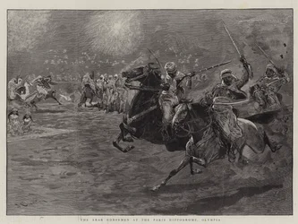 Los jinetes árabes en el Hipódromo de París, Olympia