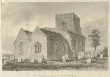 Iglesia de Draycott in the Moors, 1841