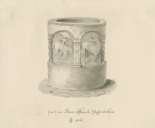 Pila en la Iglesia de Ham, 1826