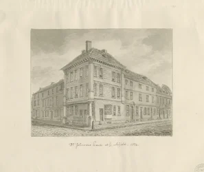 Lichfield - Lugar de nacimiento del Dr. Johnson: dibujo en sepia