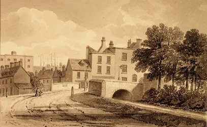 Vista del Puente del Estanque del Molino, Bermondsey