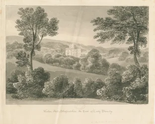 Wootton Lodge: dibujo en sepia, 1841