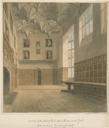 Yorkshire - York - Interior de la Casa Heslington, 1818