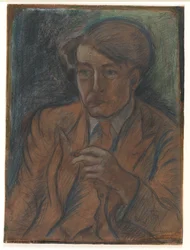 Estudio preliminar para retrato del pintor y grabador Søren Hjorth Nielsen