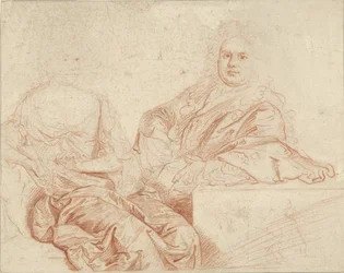 Retrato de Grinling Gibbons y su esposa