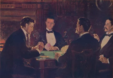 Los jugadores de whist, c1900, c1915