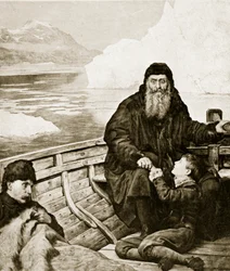 El último viaje de Henry Hudson, ilustración de 