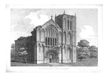 Antigua iglesia prioral de Malton, Yorkshire, principios del siglo XIX