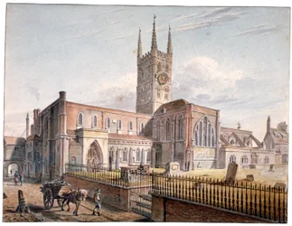 Iglesia de St Saviour, Southwark, Londres, 1811