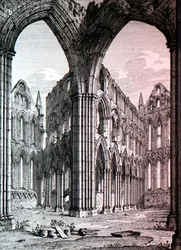 Abadía de Whitby, Yorkshire, ilustración de 