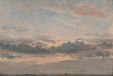 Estudio de nubes, atardecer, ca. 1821