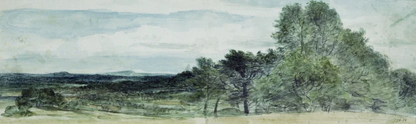 Una vista en Hursley, Hampshire, 1804