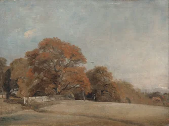 Un paisaje otoñal en East Bergholt