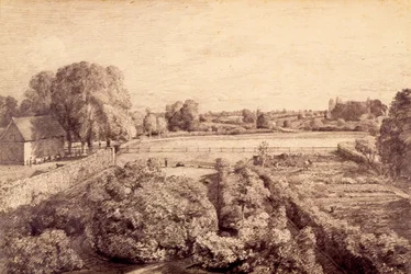 East Bergholt - Vista sobre el Jardín de la Casa de Golding Constable