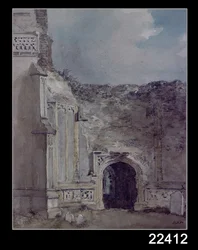 Iglesia de East Bergholt: Arco norte de la torre en ruinas