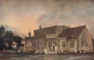 Iglesia de East Bergholt desde el sureste, 1811